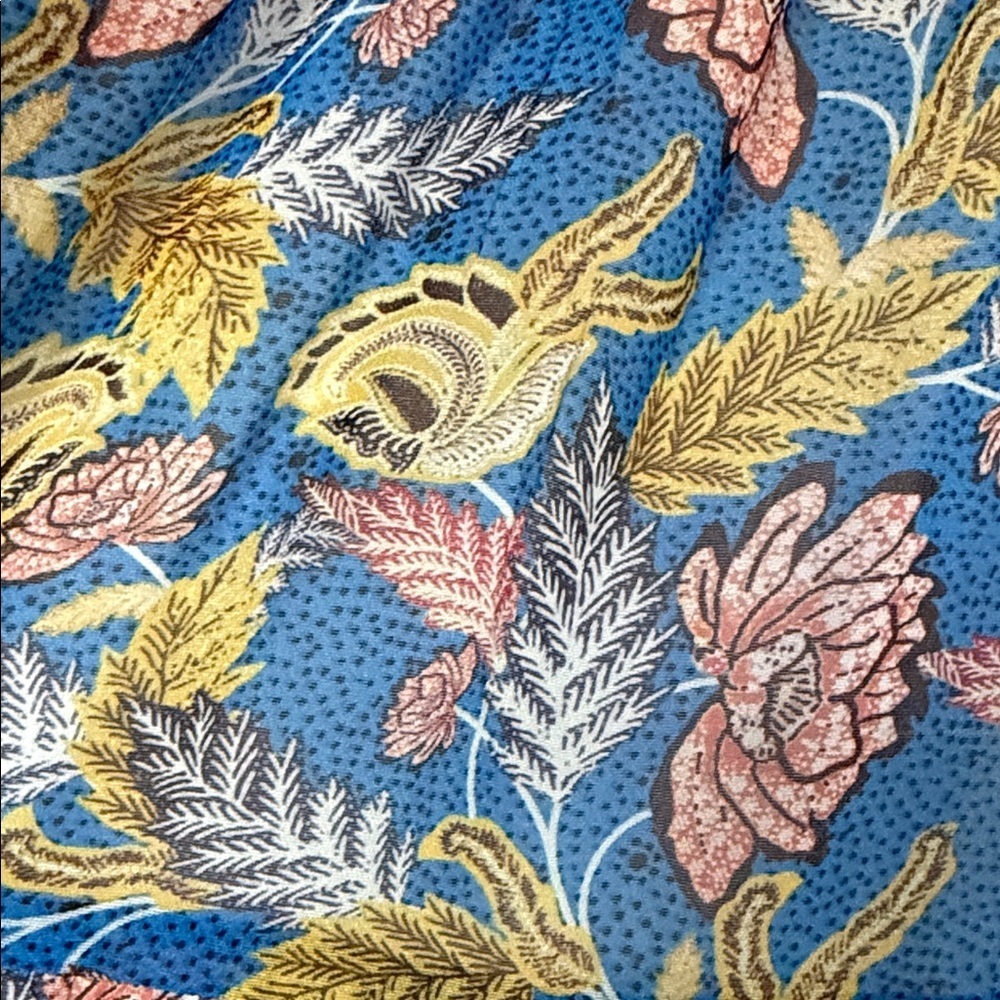 Anthropologie VERB Midi Sundress Vineyard Tiered Floral by Pallavi Singhee Sz 8 - Picture 4 of 11